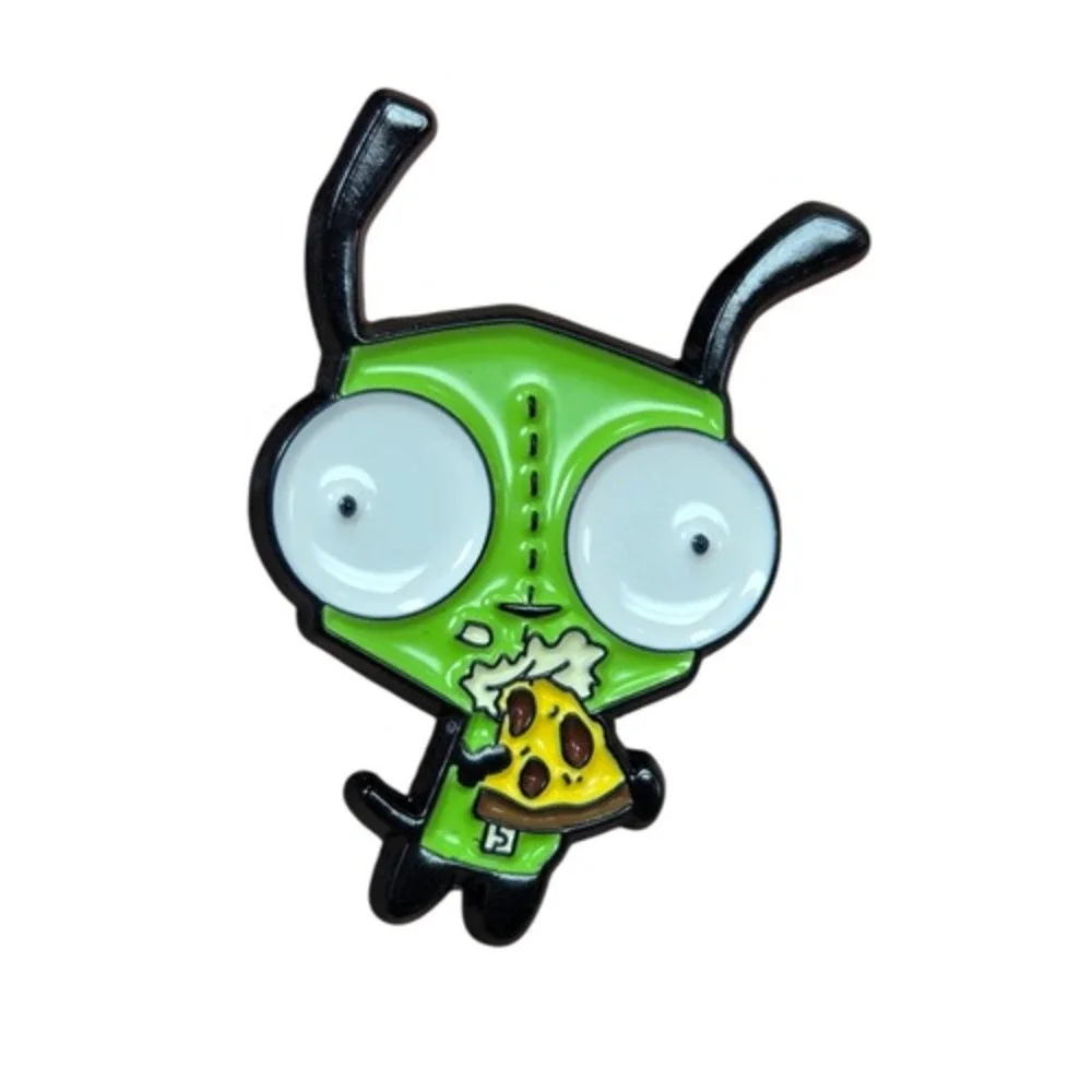 Nickelodeon Invader Zim Pizza Slurpin' Gir Enamel Pin